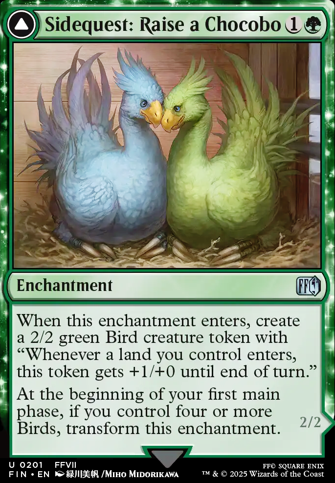 Featured card: Sidequest: Raise a Chocobo