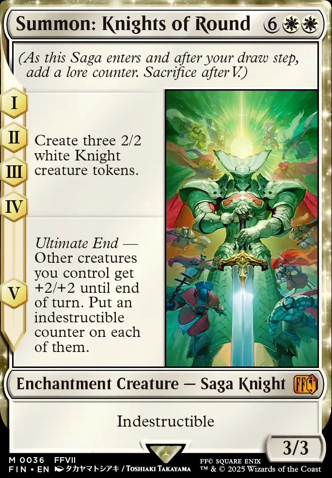 Summon: Knights of Round feature for Reanimate: Knights of Round