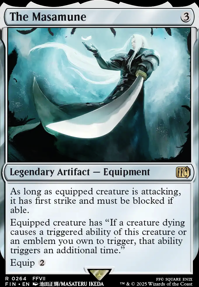 The Masamune feature for Savra and the Many Sacrifices