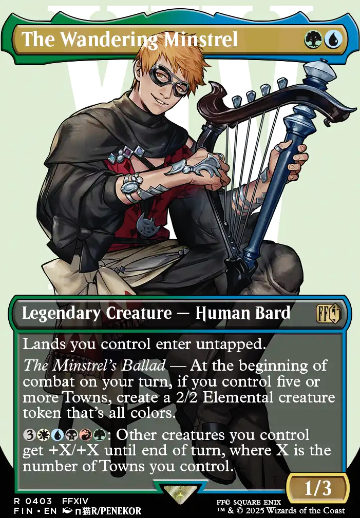 The Wandering Minstrel feature for Just Playing A Little Ditty