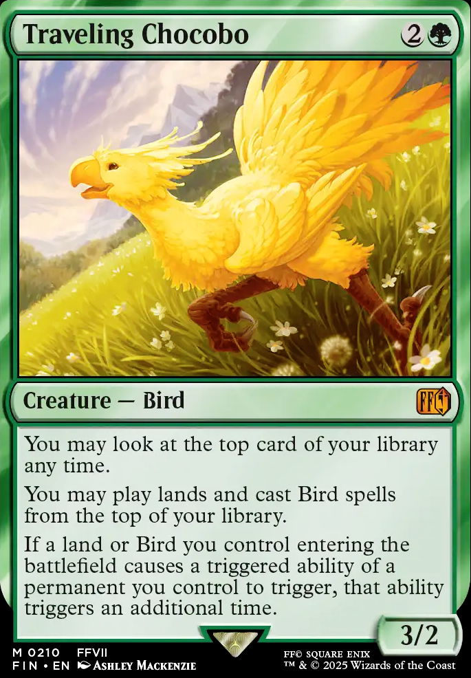 Traveling Chocobo feature for Omnath Landfall Chocobo