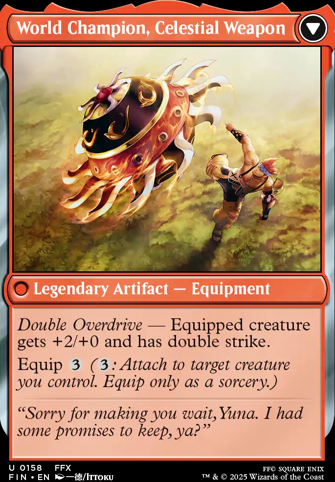 World Champion, Celestial Weapon