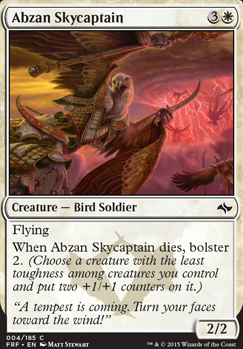 Abzan Skycaptain feature for lc white blue attempt