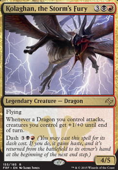 Kolaghan, the Storm's Fury feature for Dragons - Khans of Takir Block Constructed