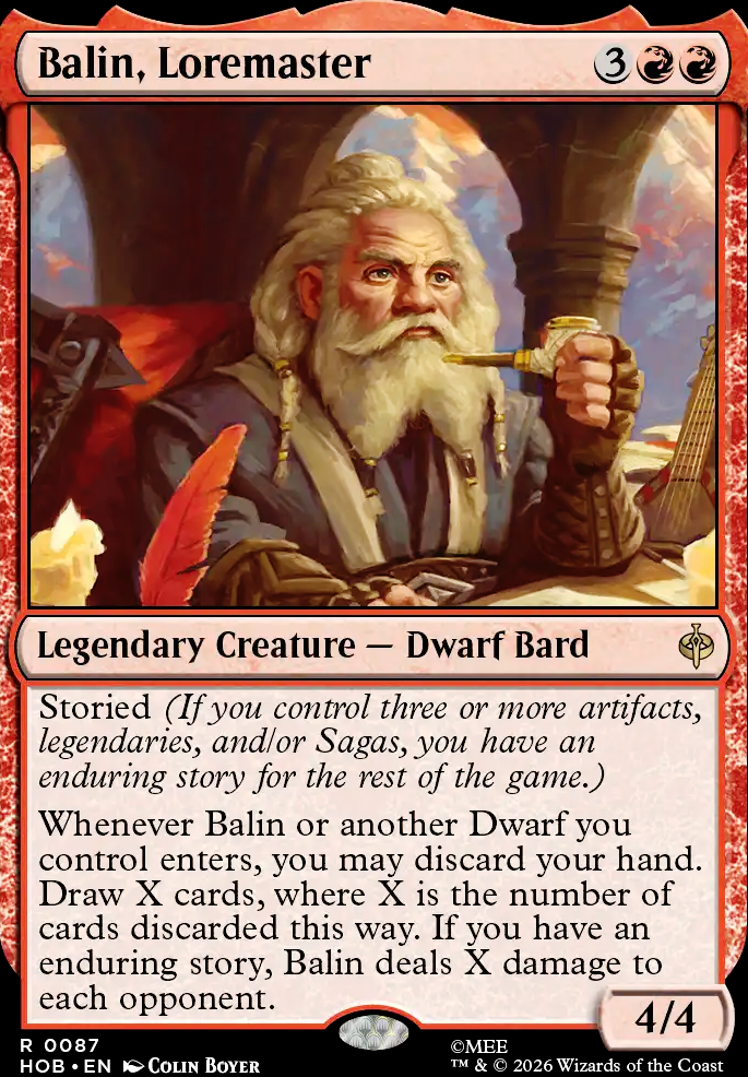 Balin, Loremaster feature for Knee high buggers