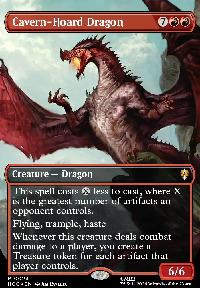 Cavern-Hoard Dragon feature for Rith Deck Study