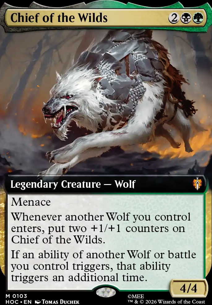 Chief of the Wilds feature for Wolves go Wild