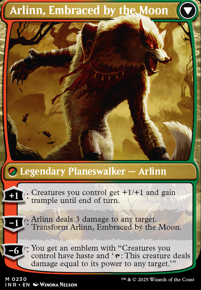 Arlinn, Embraced by the Moon feature for Tovolar UwU (EDH Werewolf.exe)