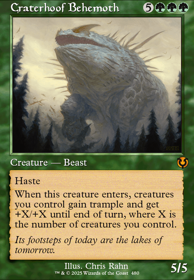 Featured card: Craterhoof Behemoth