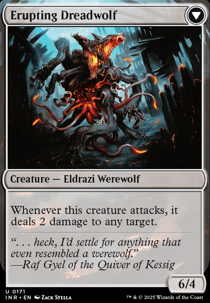 Featured card: Erupting Dreadwolf