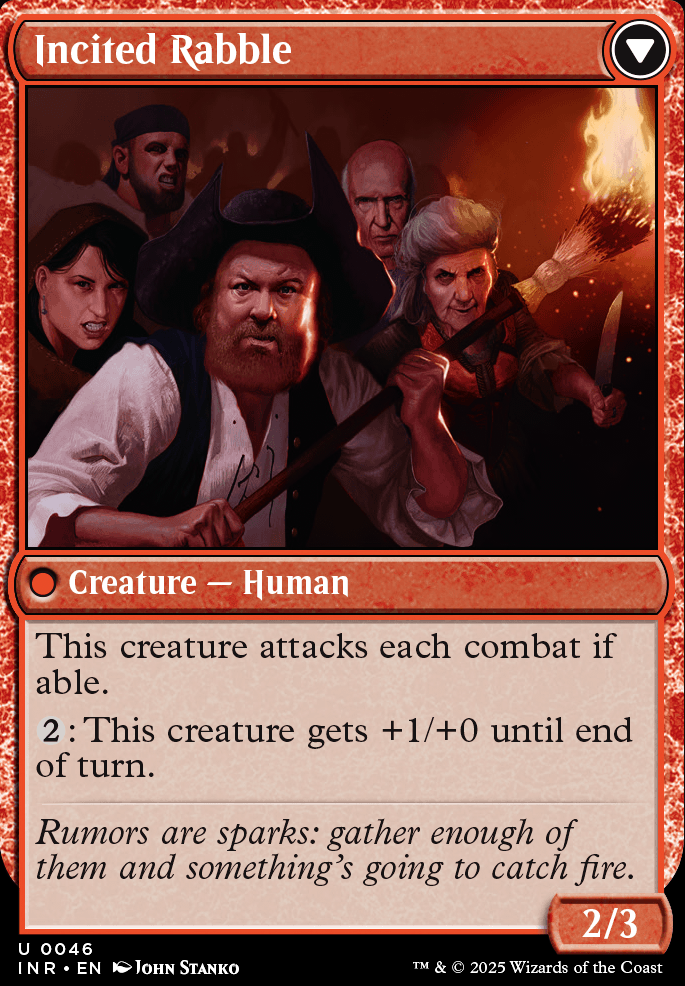 Featured card: Incited Rabble