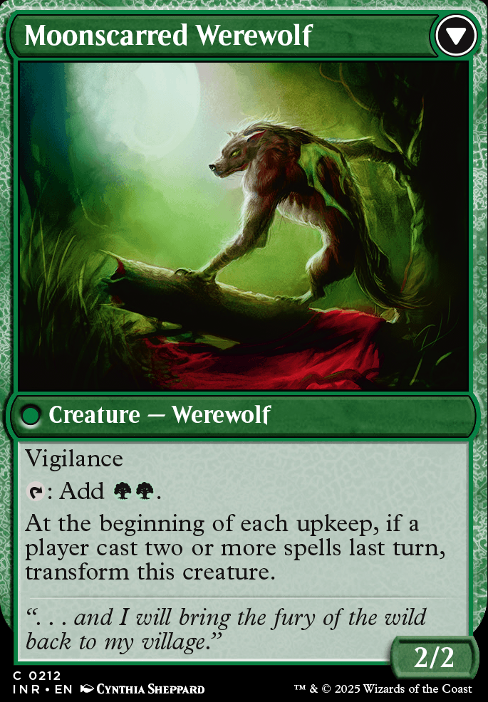 Featured card: Moonscarred Werewolf