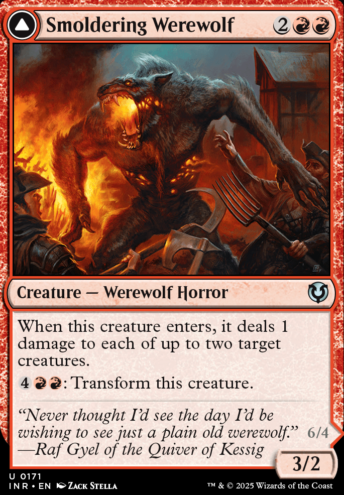 Featured card: Smoldering Werewolf