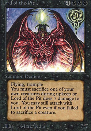 Featured card: Lord of the Pit