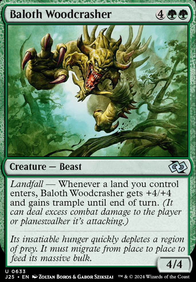 Commander: Baloth Woodcrasher