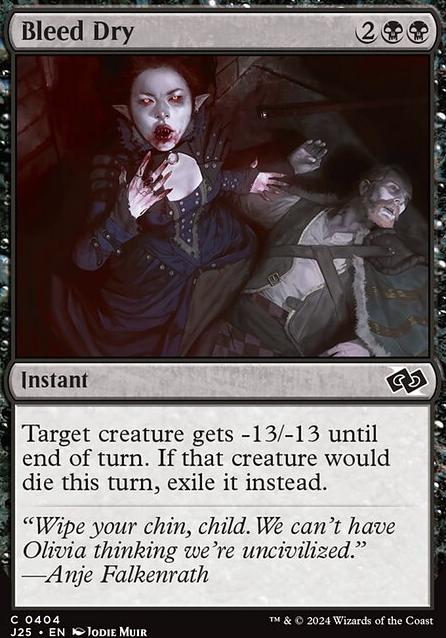 Featured card: Bleed Dry