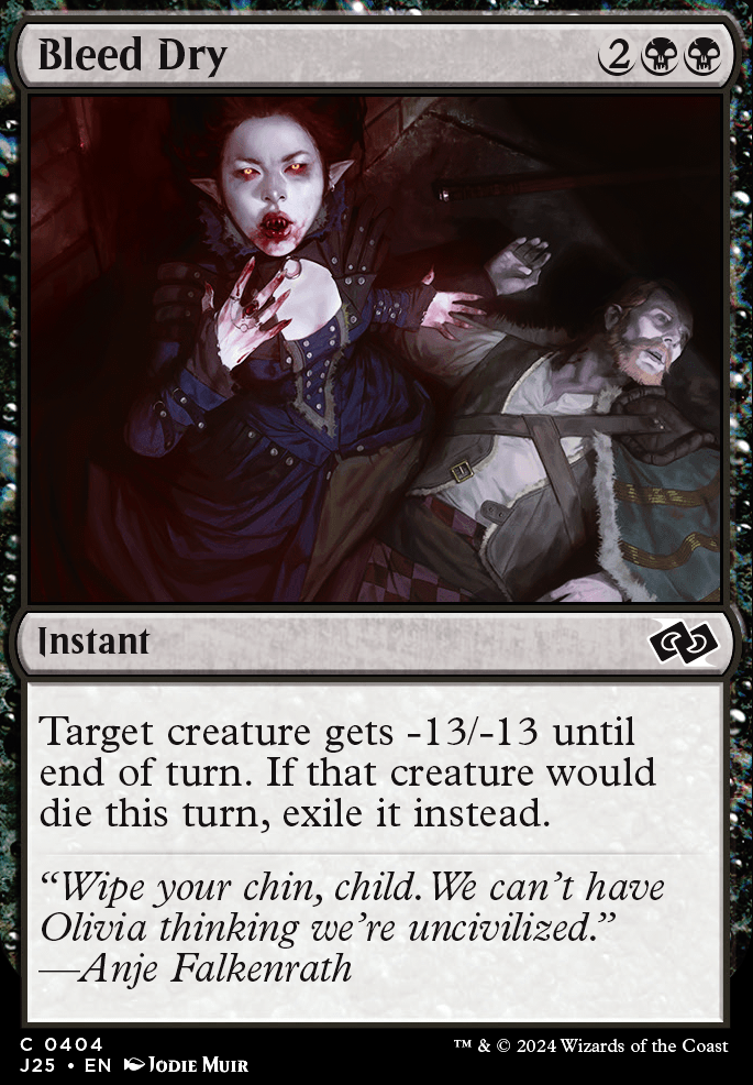 Featured card: Bleed Dry