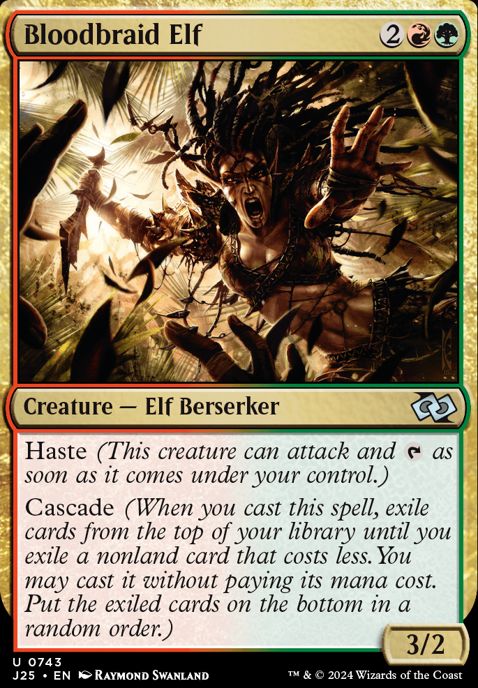 Bloodbraid Elf feature for Jund Wildfire