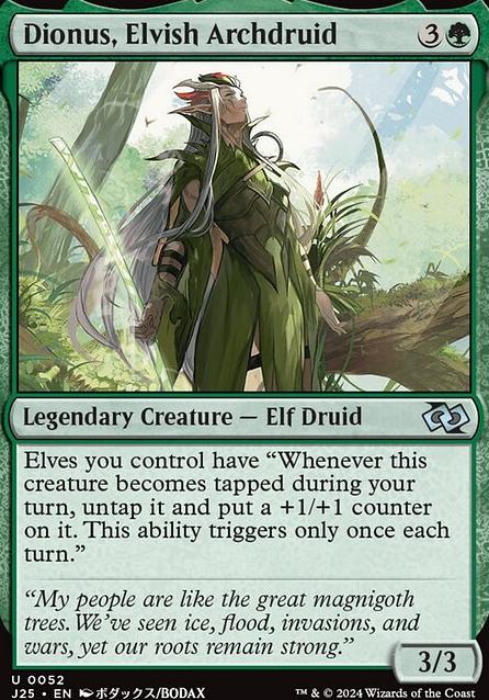 Dionus, Elvish Archdruid feature for Dionus? You Hardly Know Us!