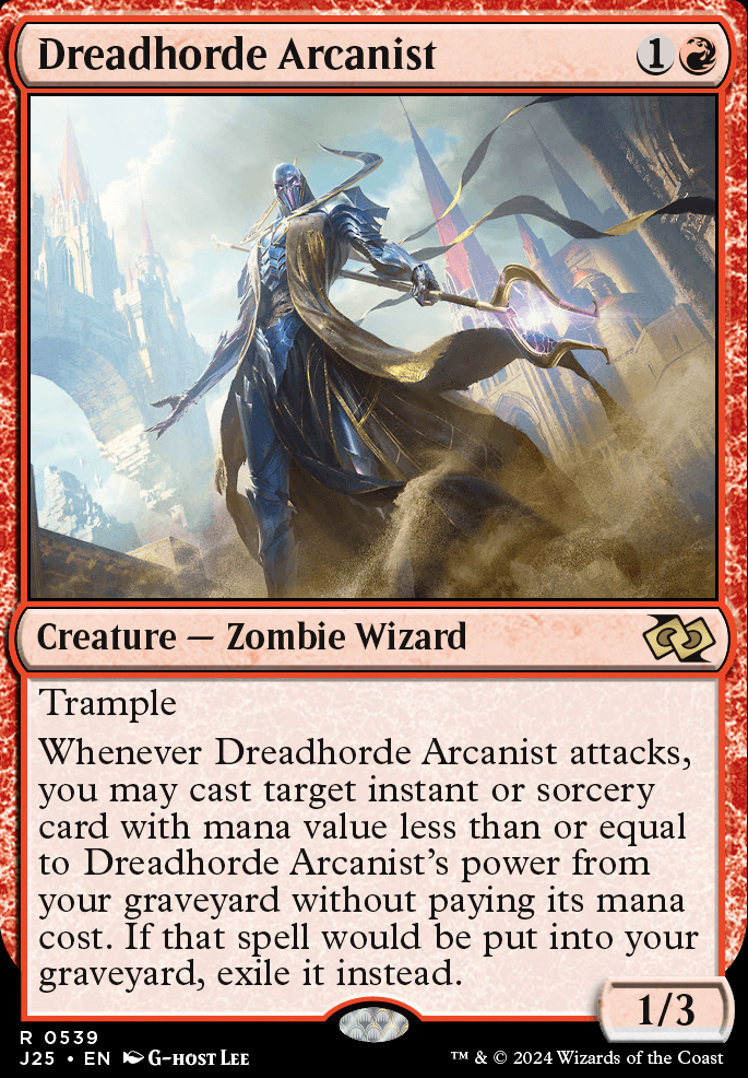 Dreadhorde Arcanist feature for Izzet Wizards? Yes! (Flying-Aggro-Burn)