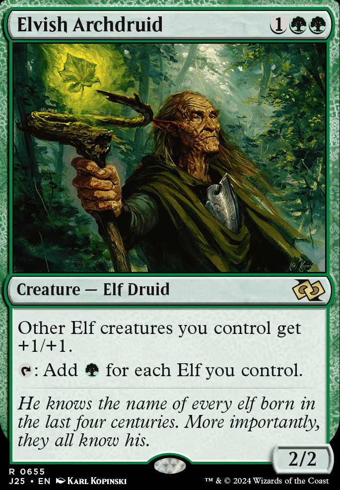 Elvish Archdruid feature for Elves