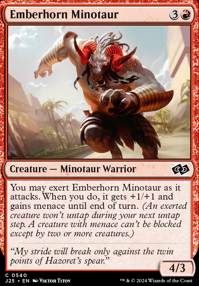 Featured card: Emberhorn Minotaur