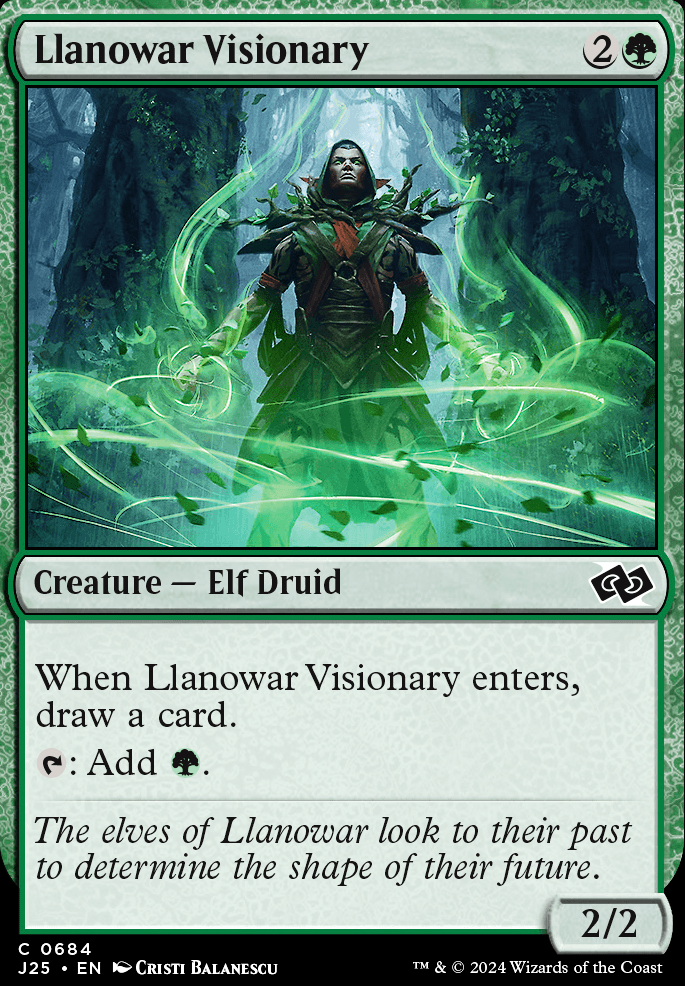 Llanowar Visionary feature for SubaruRoseDeack