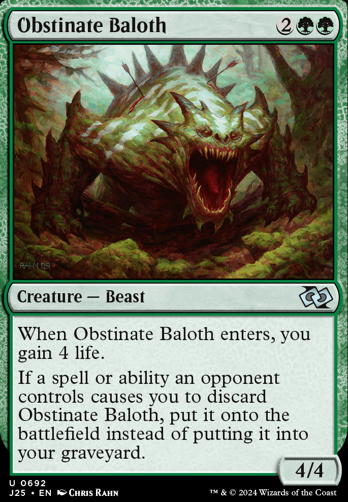 Featured card: Obstinate Baloth