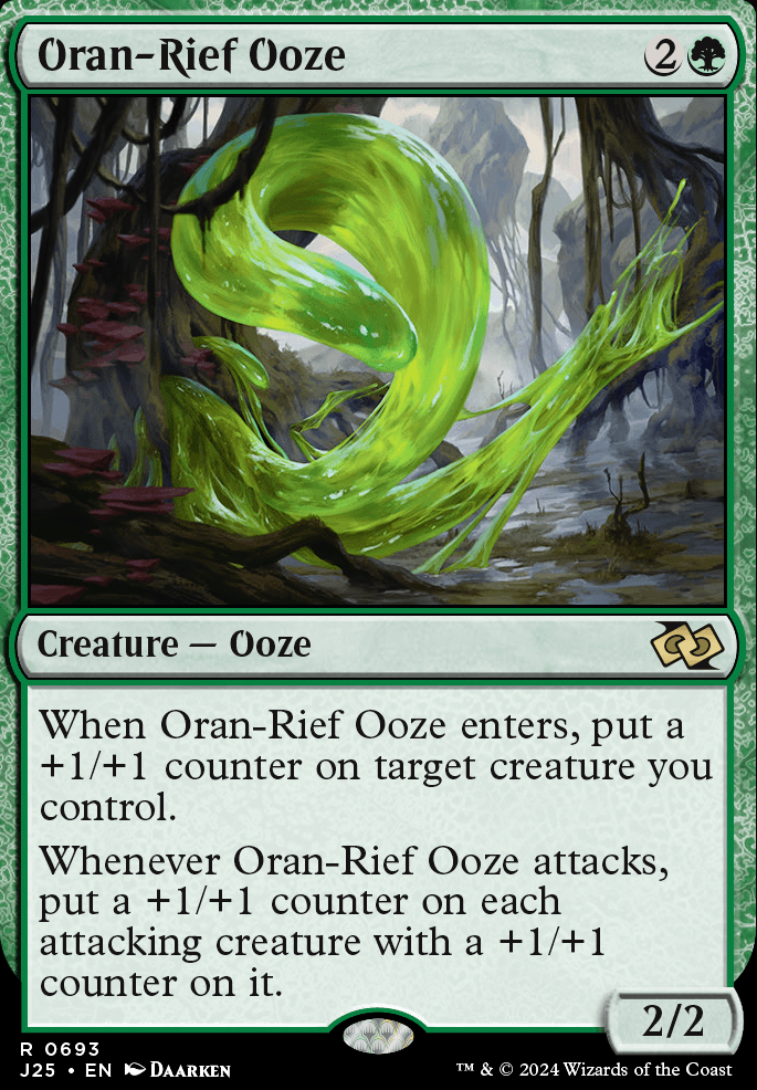 Oran-Rief Ooze feature for Oozemosis (Simic ooze/counters/unblockable)