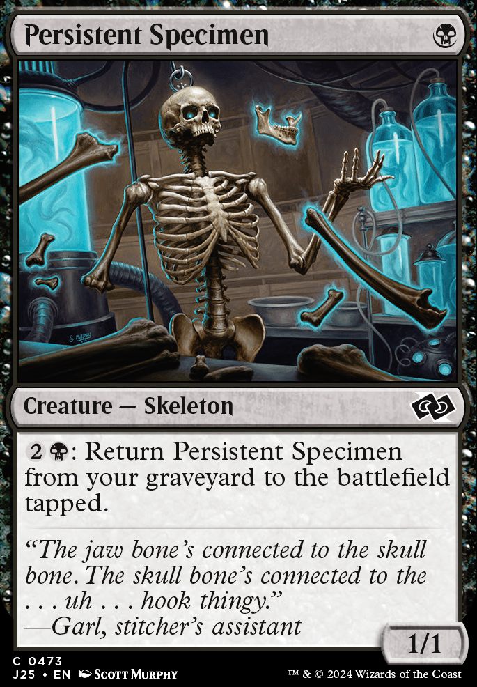 Persistent Specimen feature for Spooky Scary Skeletons