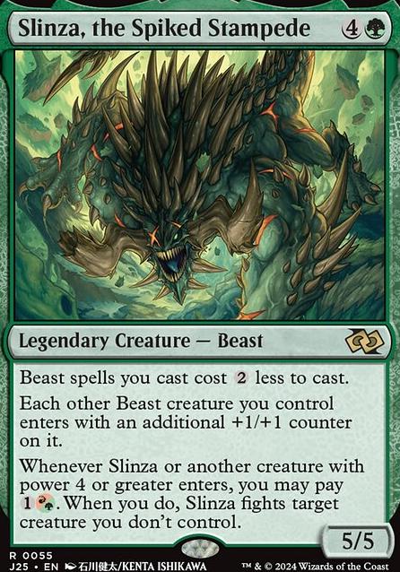 Slinza, the Spiked Stampede feature for red/green beasts