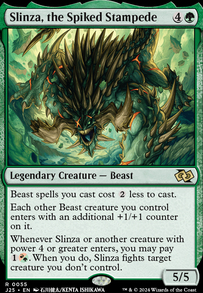 Featured card: Slinza, the Spiked Stampede