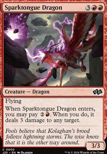 Featured card: Sparktongue Dragon