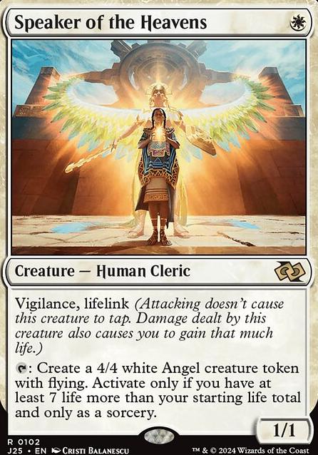 Speaker of the Heavens feature for Mono White Clerics