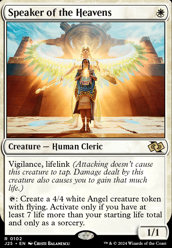 Speaker of the Heavens feature for Simple Speakeasy Mono White Lifegain