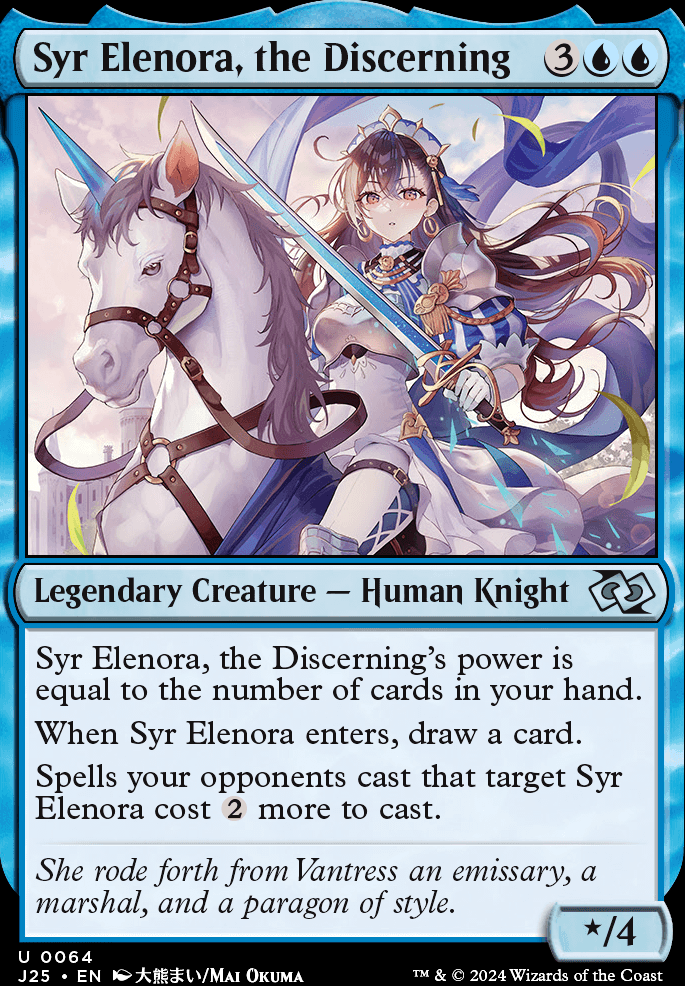 Syr Elenora, the Discerning feature for Draw control