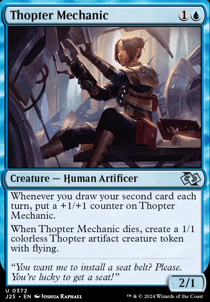 Thopter Mechanic feature for Mono Blue Artisocrats