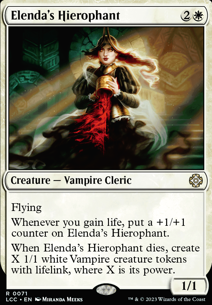 Elenda's Hierophant feature for Heliod Sun Crowned Deck