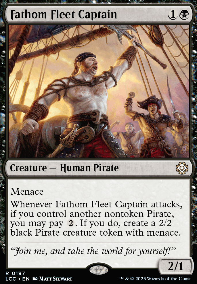 Fathom Fleet Captain feature for Pirate Coast Red/Black