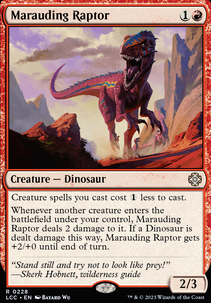 Marauding Raptor feature for RG Dino Raptor theme deck