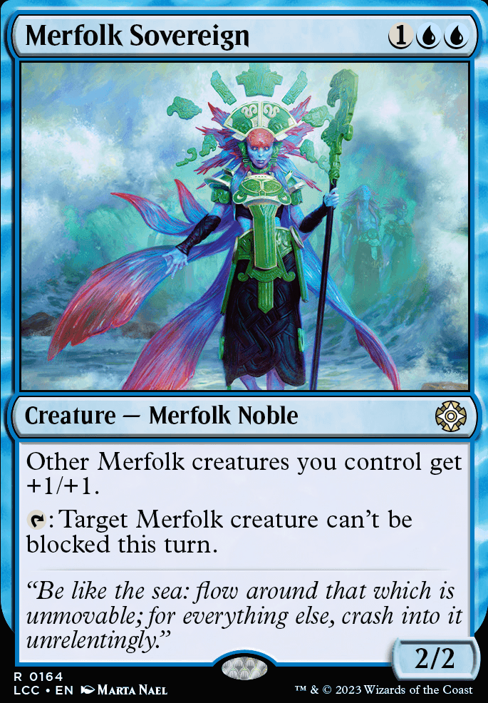 Merfolk Sovereign feature for Mono Blue Fish People