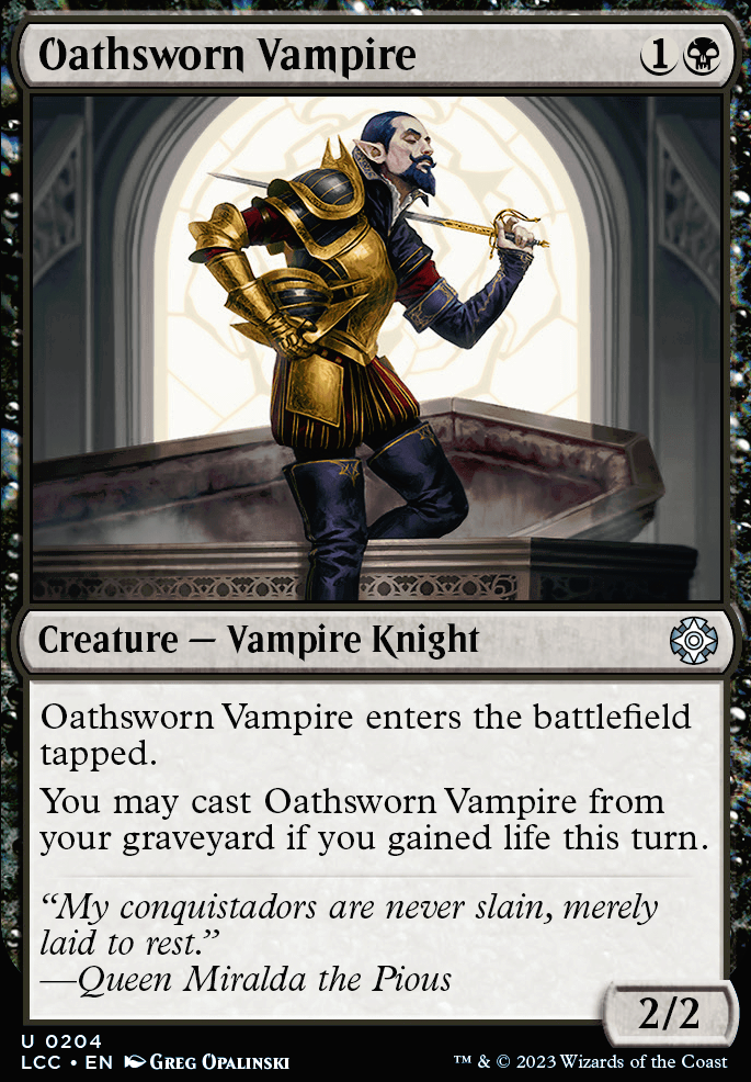 Featured card: Oathsworn Vampire