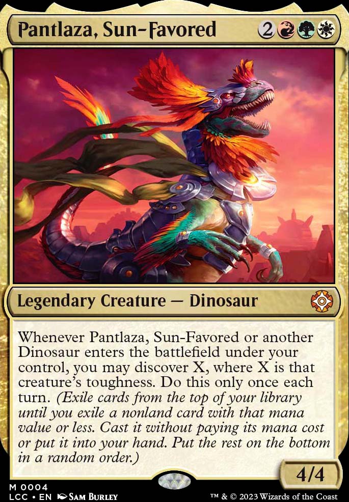 Pantlaza, Sun-Favored feature for Dino Might
