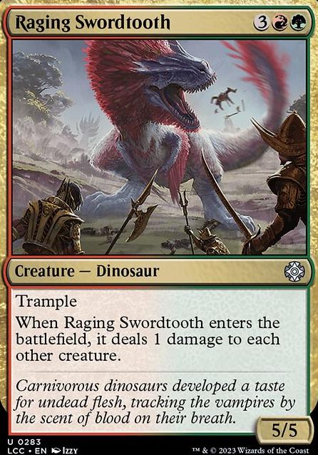 Raging Swordtooth feature for Carnage!