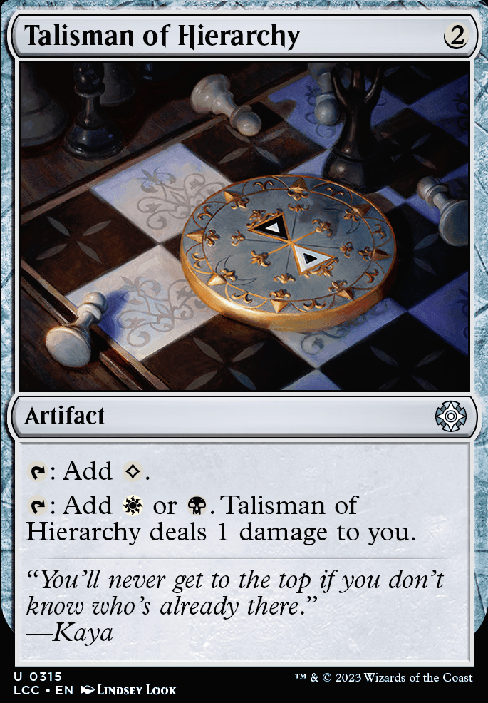 Talisman of Hierarchy feature for Orzhov Pillowfort