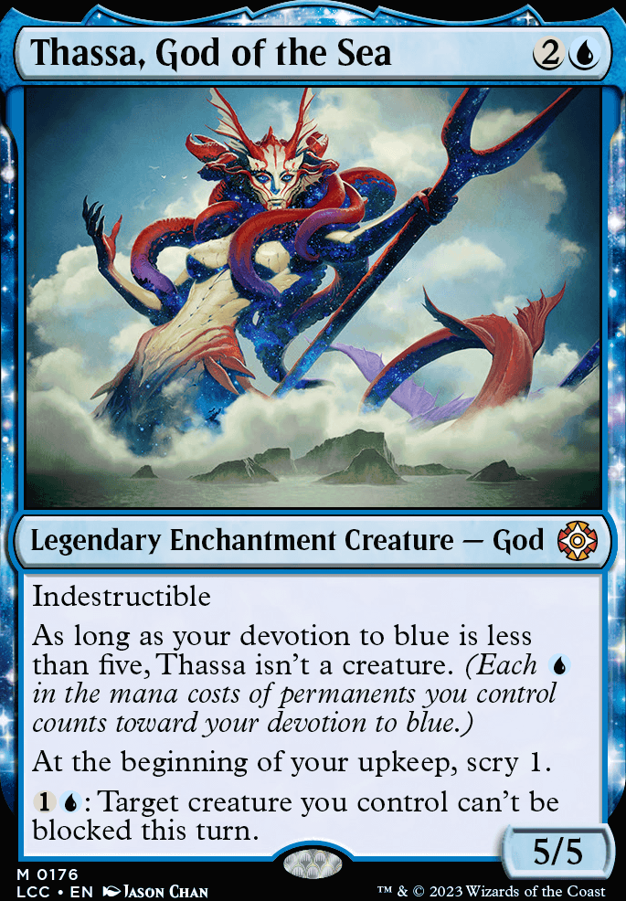 Thassa, God of the Sea feature for Mono Blue Tempo (Pioneer)