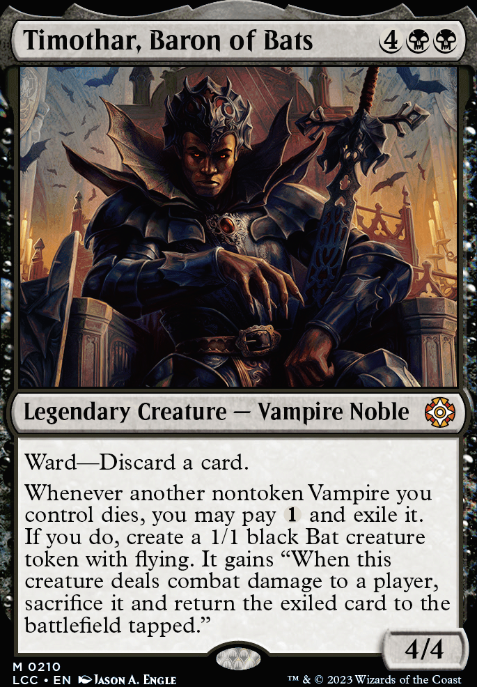 Timothar, Baron of Bats feature for Tribal Bible: Vampires - Coven of the Covetous