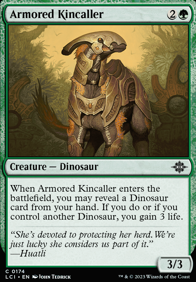 Armored Kincaller feature for Flippin' Dinos Yo