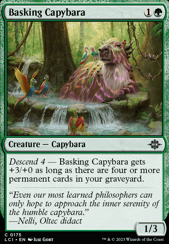 Basking Capybara feature for Nah, I’d discard.