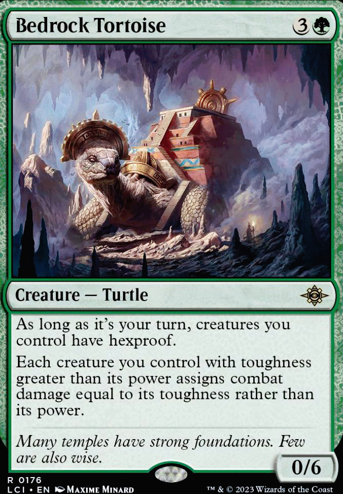 Bedrock Tortoise feature for COWABUNGA!!! Turtle power is a great toughness!